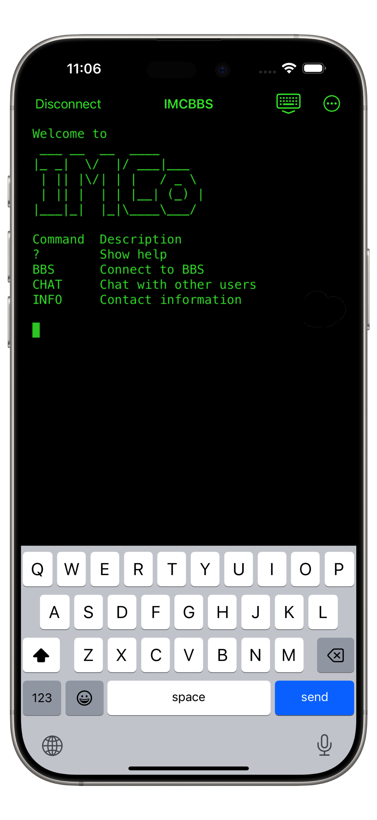 terminal session