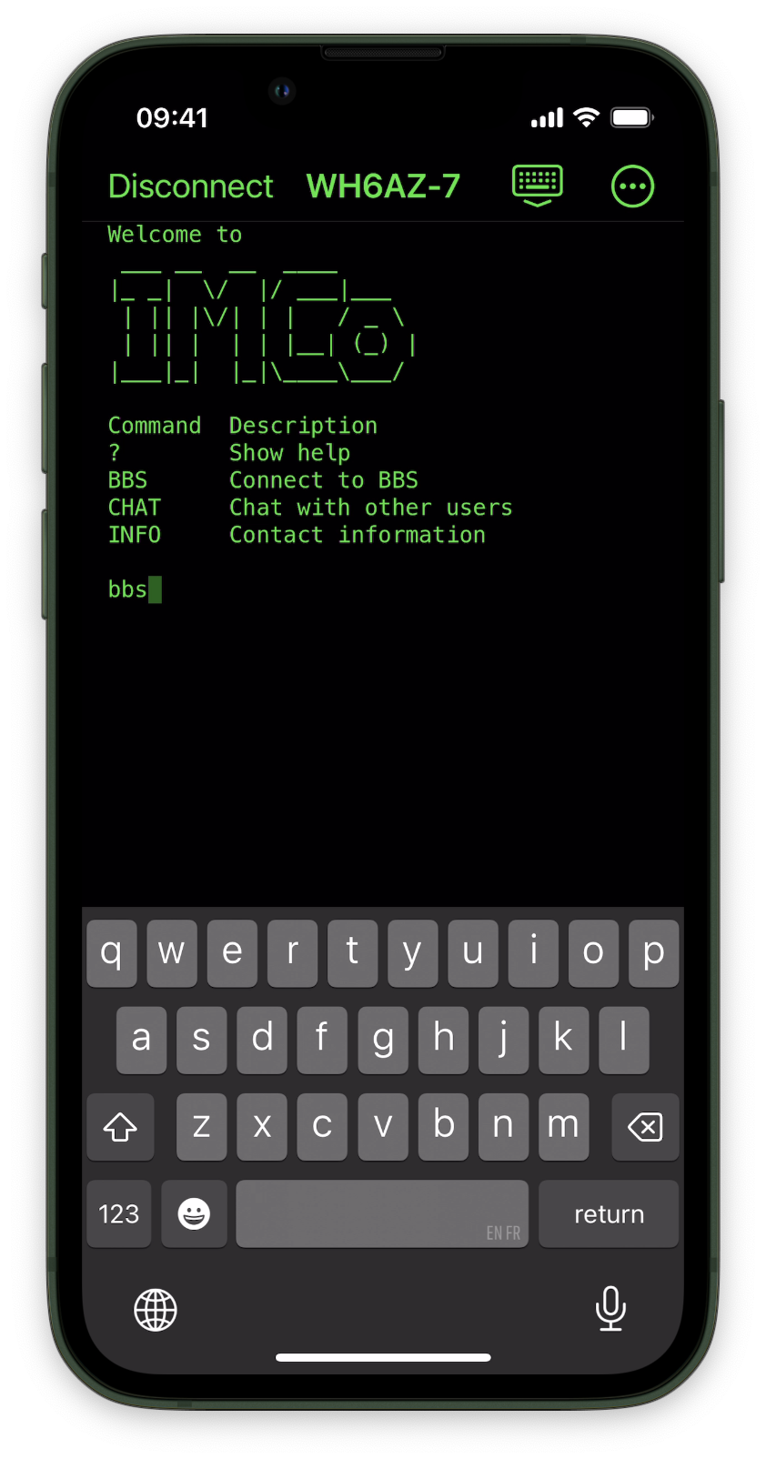 Packet Commander on iPhone