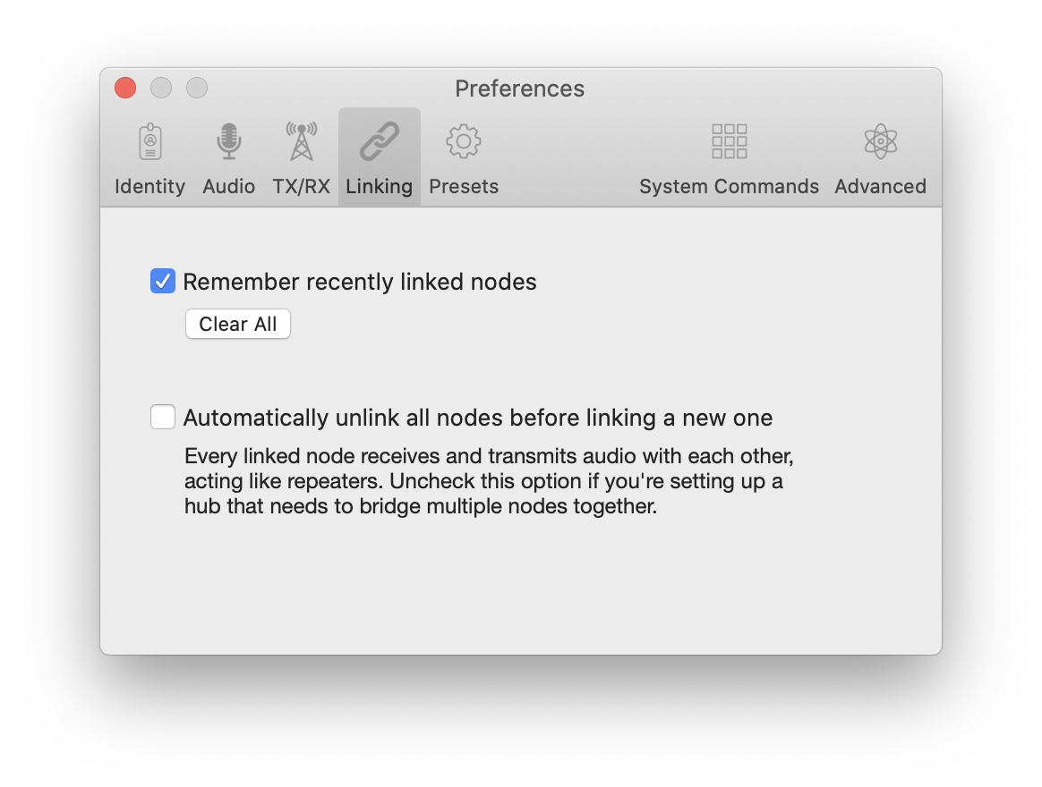 Automatic unlinking preference